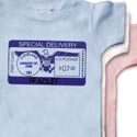 Personalized 'Special Delivery' Short Sleeve T-shirts for Baby