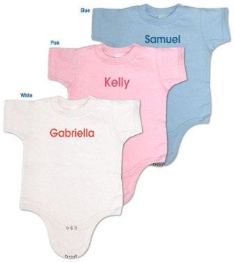 Personalized onesies (creepers) for baby