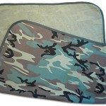 Camo-Baby Receiving Blanket in camouflage print. 100% cotton. Sewn to tough specs